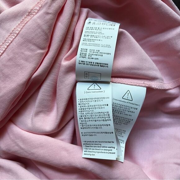 WE11DONE PINK Patched Mirror T-Shirt Size S - Picture 6 of 13